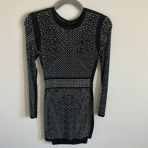 Semi Sheer Black Dress